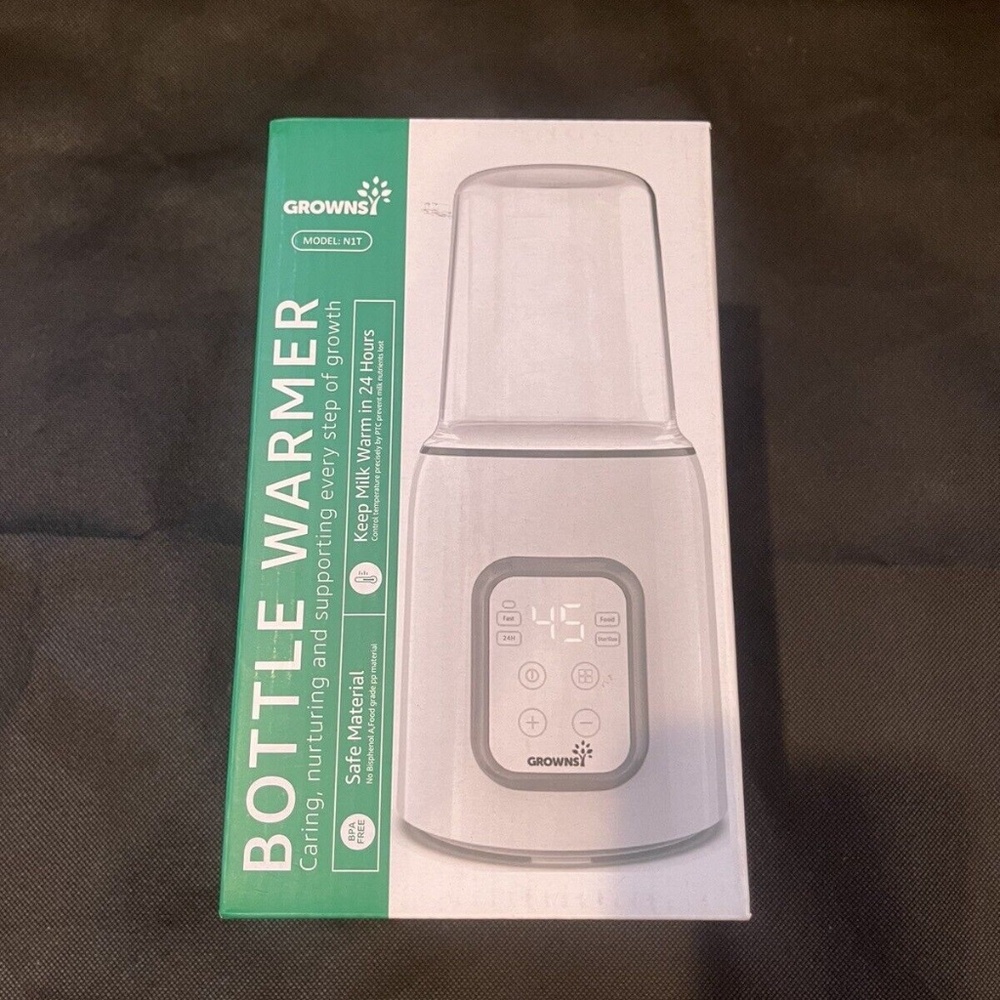 GROWNSY 8-in-1 Fast Baby bottle Warmer with Timer for Breastmilk or Formula